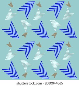 Arrow Pattern Vector Similar To Bird Feather, Vector Eps 10