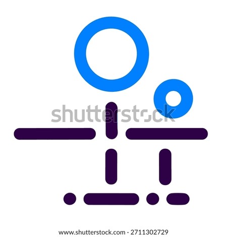 Arrow person icon. An linear vector illustration of arrow person isolated on white background.