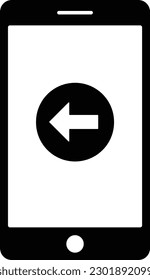 arrow phone direction arrow left direction Glyph