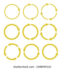 Arrow pictogram refresh. Reload and rotation loop sign.