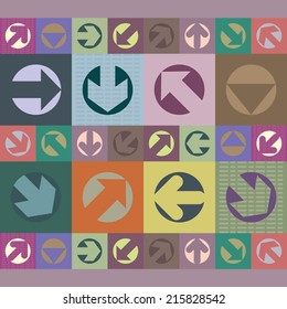 arrow pictogram seamless