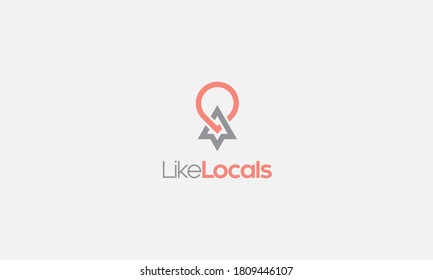 Arrow And Pin Vector Logo Design Inspirations