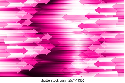 arrow pink color Light Abstract Technology background for computer graphic website internet and business. circuit. label. card. wave