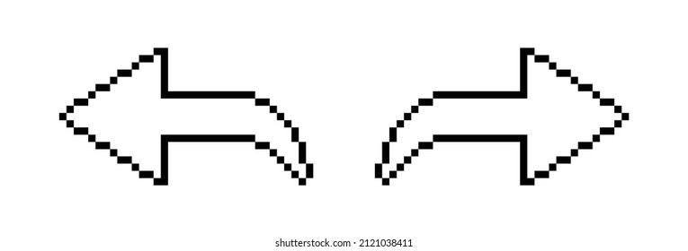 arrow  pixel art icon vector 8 bit game 