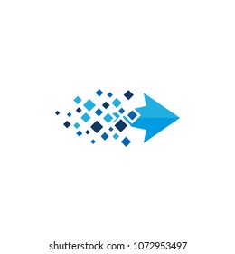 Arrow Pixel logo Icon Design