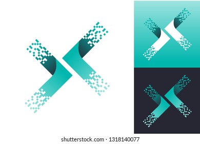 Arrow Pixel Logo Inspirations Template