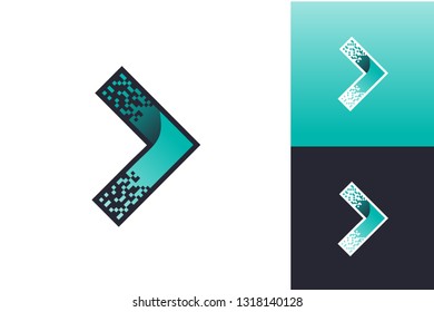 Arrow Pixel Logo Inspirations Template