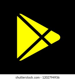 arrow or play button