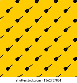 Arrow to play dart pattern seamless vector repeat geometric yellow for any design