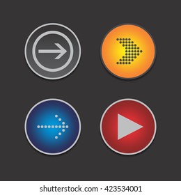 arrow play media icon