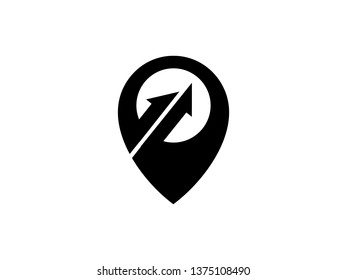 Arrow Point Logo Template, Icon, Symbol - Vector