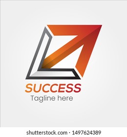 ARROW POINT MARK LOGO, icon, template for business, company - vector EPS 10