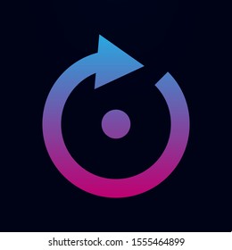 Arrow, point nolan icon. Simple glyph, flat vector of arrows icons for ui and ux, website or mobile application