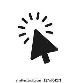 Arrow pointer click icon, cursor symbol