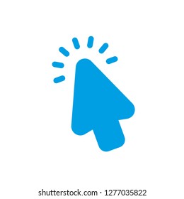 Arrow pointer click icon, cursor symbol