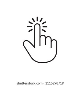 Arrow pointer icon flat vector template design trendy