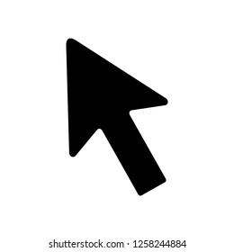 Arrow pointer icon. Mouse click pointer vector