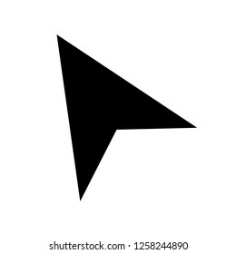 Arrow pointer icon. Mouse click pointer vector