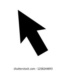 Arrow pointer icon. Mouse click pointer vector