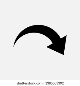 Arrow Pointer Icon Vector Flat Trendy.	
