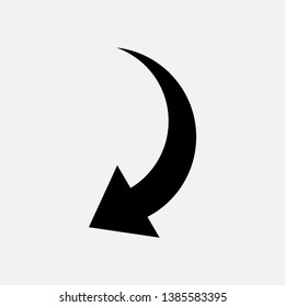 Arrow Pointer Icon Vector Flat Trendy.	