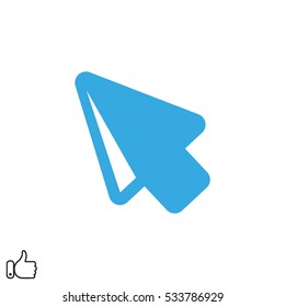 arrow pointer icon, vector illustration EPS 10