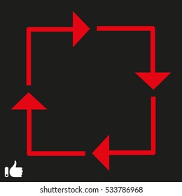 arrow pointer icon, vector illustration EPS 10