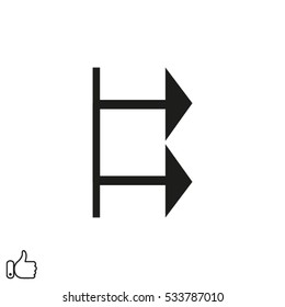 arrow pointer icon, vector illustration EPS 10