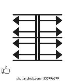 arrow pointer icon, vector illustration EPS 10