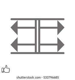 arrow pointer icon, vector illustration EPS 10