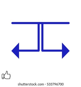 arrow pointer icon, vector illustration EPS 10