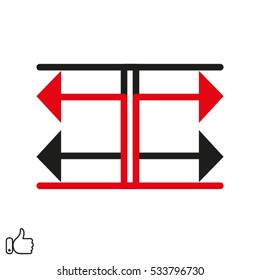 arrow pointer icon, vector illustration EPS 10
