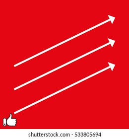 arrow pointer icon, vector illustration EPS 10