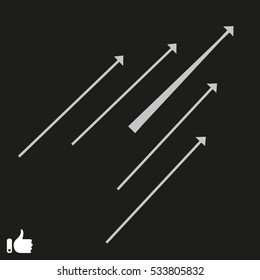 arrow pointer icon, vector illustration EPS 10