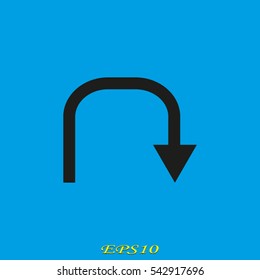 arrow, pointer, icon, vector illustration eps10