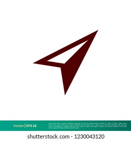 Arrow Pointer Icon Vector Logo Template Illustration Design. Vector EPS 10.