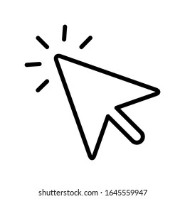 arrow pointer icon vector template
