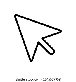 arrow pointer icon vector template