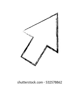 arrow pointer isolated icon vector illustration design