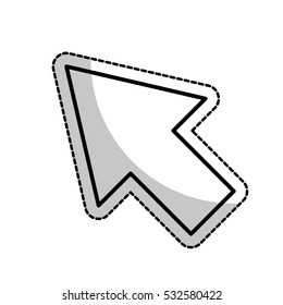 arrow pointer isolated icon vector illustration design
