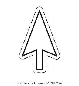 arrow pointer isolated icon vector illustration design