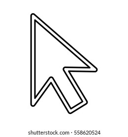 arrow pointer isolated icon vector illustration design