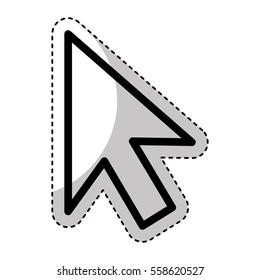 arrow pointer isolated icon vector illustration design