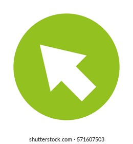 arrow pointer isolated icon vector illustration design