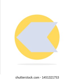 Arrow, Pointer, Left Abstract Circle Background Flat color Icon