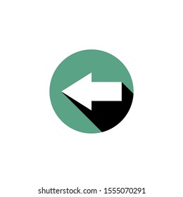 Arrow pointer logo is a simple vector