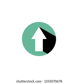Arrow pointer logo is a simple vector