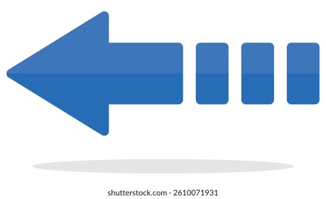 Arrow pointer mark icon isolated on white background.
