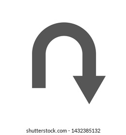 Arrow Pointer Mark Icon Vector Illustration 