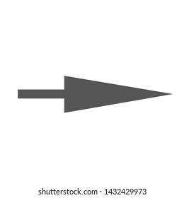 Arrow Pointer Mark Icon Vector Illustration 